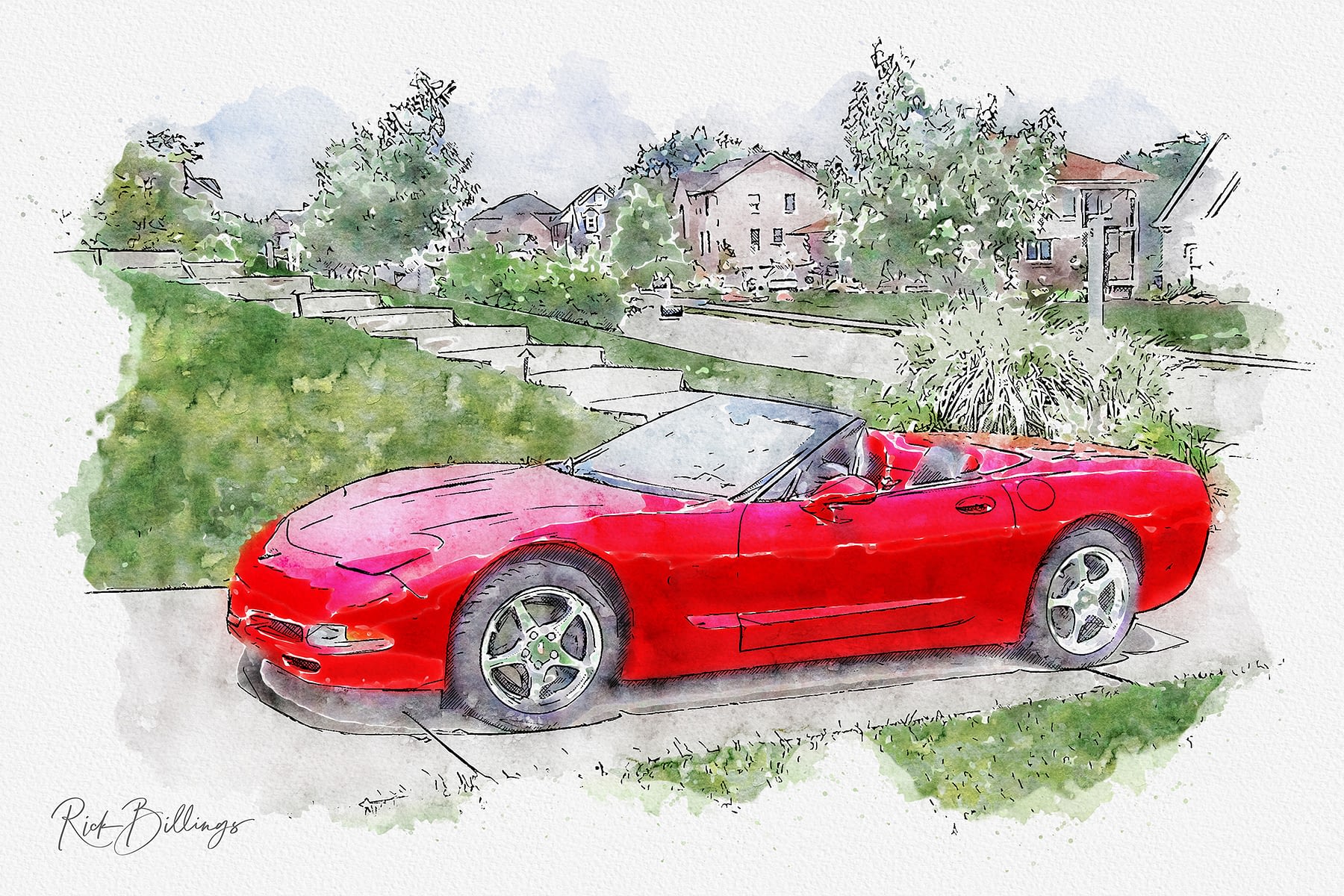 No 1098 20010624 Red Corvette No 1098 20010624 Red Corvette